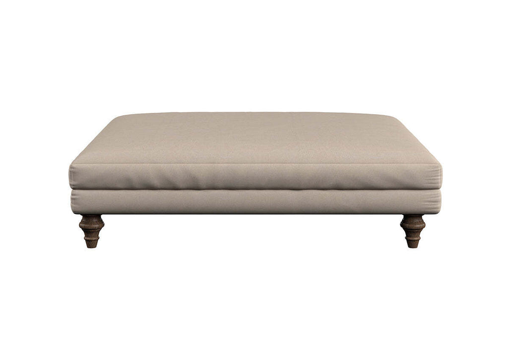 Marri Grand Footstool - Recycled Cotton Seaspray