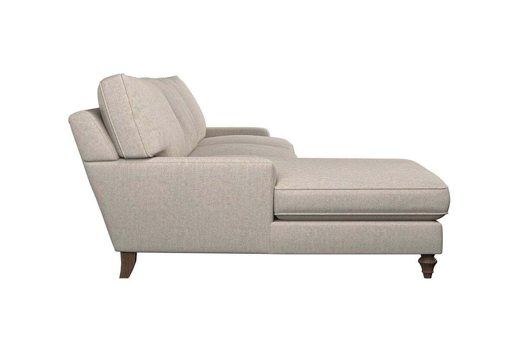 Marri Grand Left Hand Chaise Sofa - Brera Linen Chestnut