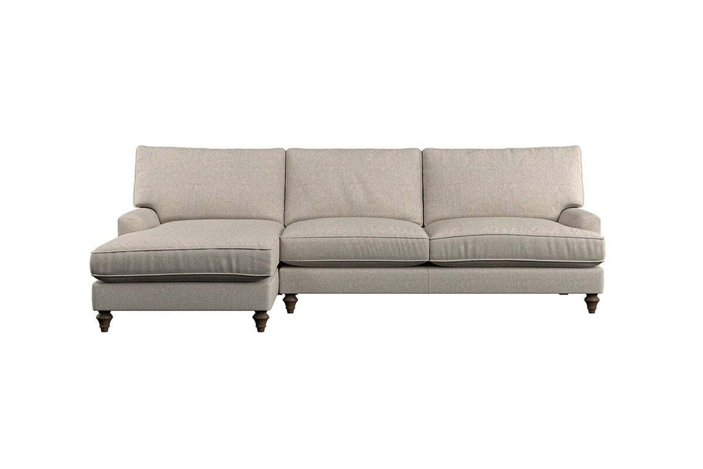 Marri Grand Left Hand Chaise Sofa - Brera Linen Sage