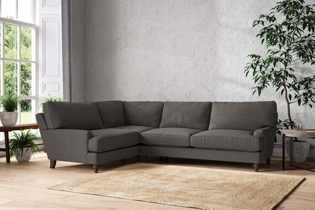 Marri Grand Left Hand Corner Sofa - Brera Linen Granite