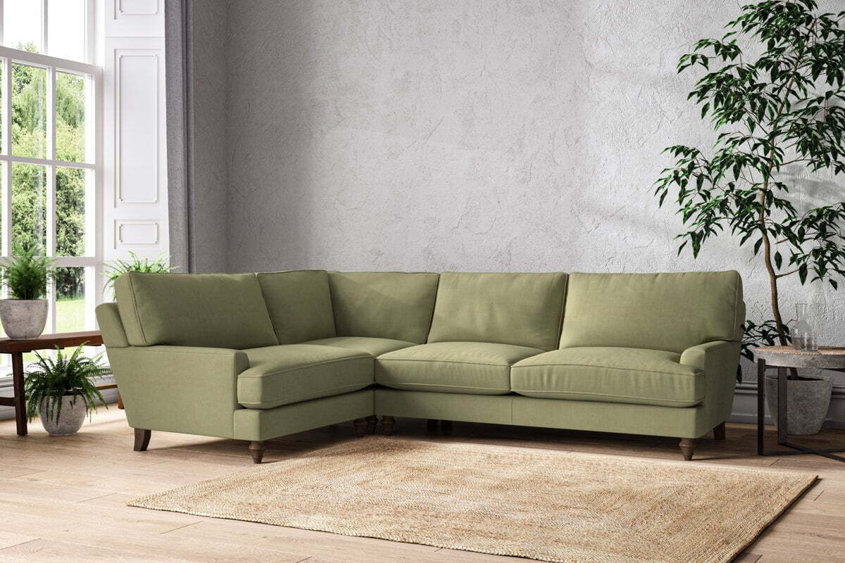Marri Grand Left Hand Corner Sofa - Brera Linen Sage