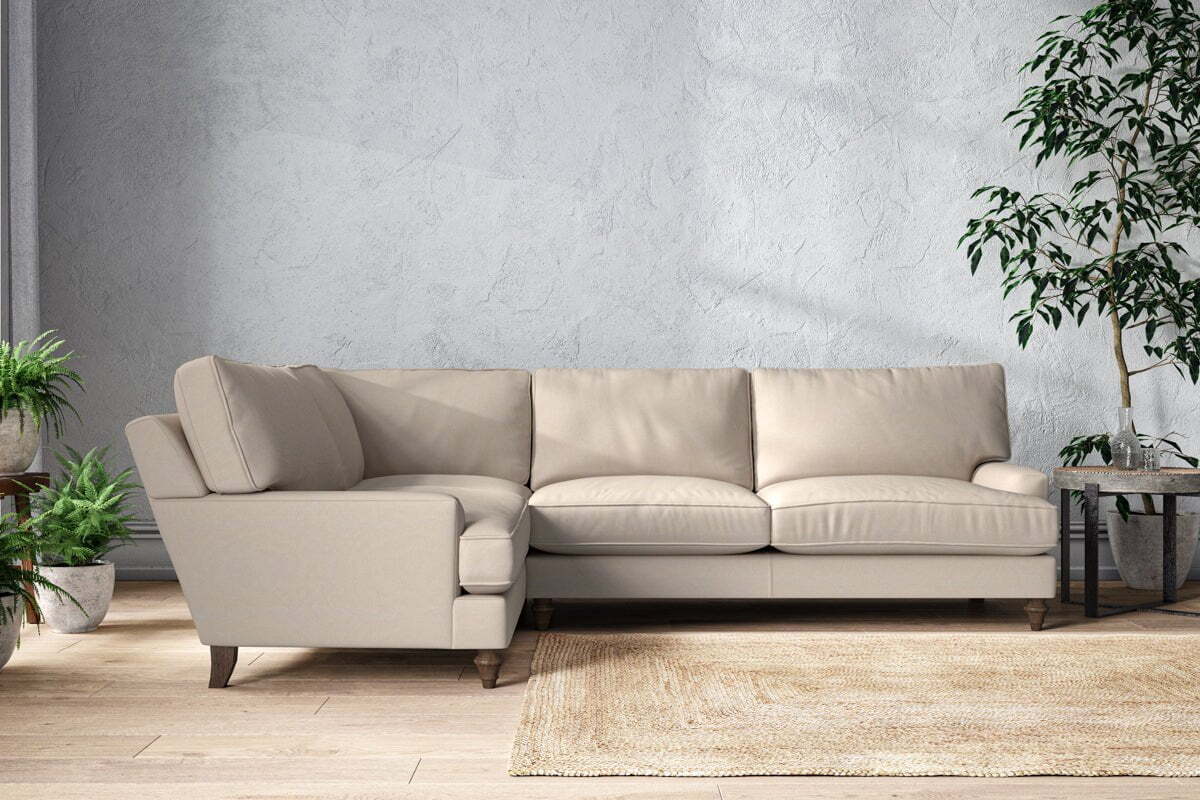 Marri Grand Left Hand Corner Sofa - Recycled Cotton Natural