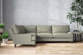Marri Grand Left Hand Corner Sofa - Recycled Cotton Seaspray