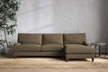 Marri Grand Right Hand Chaise Sofa - Brera Linen Chestnut