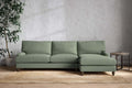 Marri Grand Right Hand Chaise Sofa - Brera Linen Jade