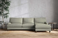Marri Grand Right Hand Chaise Sofa - Recycled Cotton Seaspray