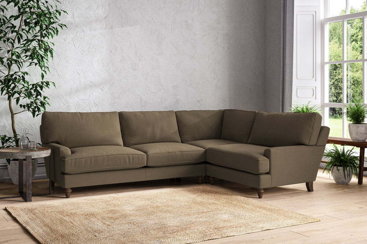 Marri Grand Right Hand Corner Sofa - Brera Linen Chestnut