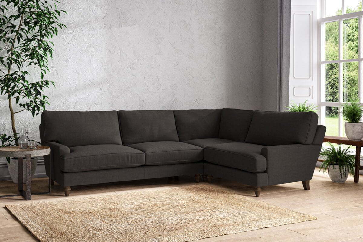Marri Grand Right Hand Corner Sofa - Brera Linen Espresso
