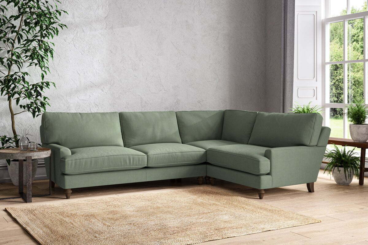 Marri Grand Right Hand Corner Sofa - Brera Linen Jade