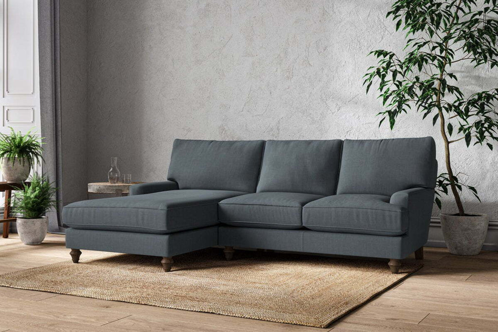 Marri Large Left Hand Chaise Sofa - Brera Linen Dusk