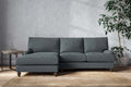 Marri Large Left Hand Chaise Sofa - Brera Linen Dusk