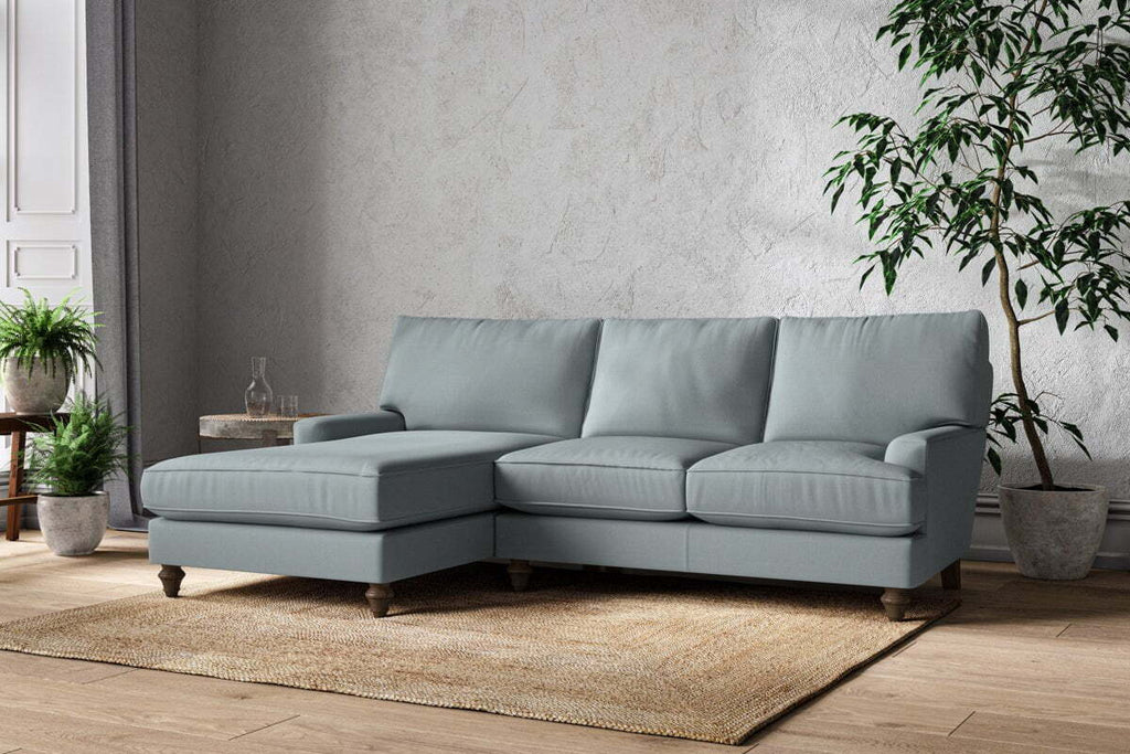 Marri Large Left Hand Chaise Sofa - Recycled Cotton Horizon