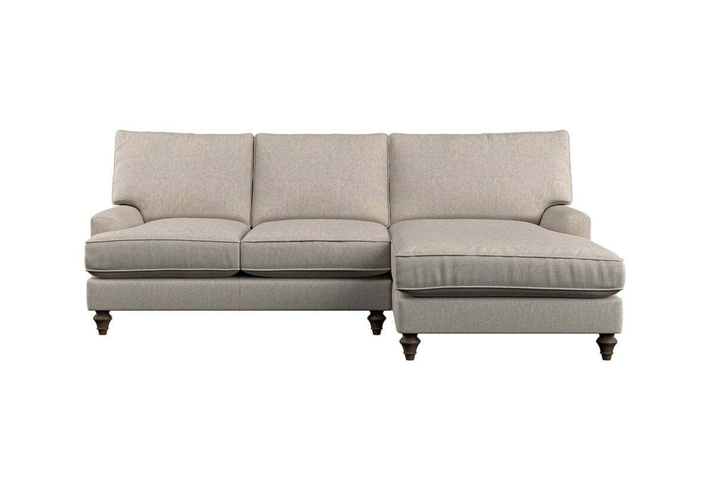Marri Large Right Hand Chaise Sofa - Brera Linen Chestnut
