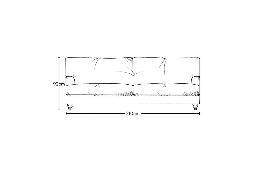 Marri Large Sofa - Brera Linen Indigo