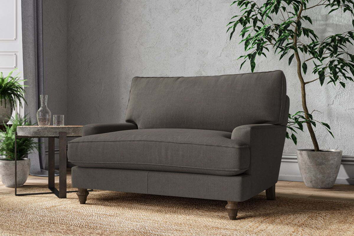 Marri Love Seat - Brera Linen Granite