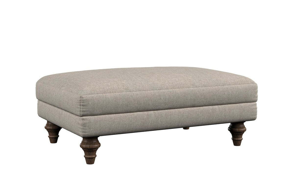 Marri Medium Footstool - Brera Linen Pebble