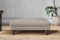 Marri Medium Footstool - Recycled Cotton Flax