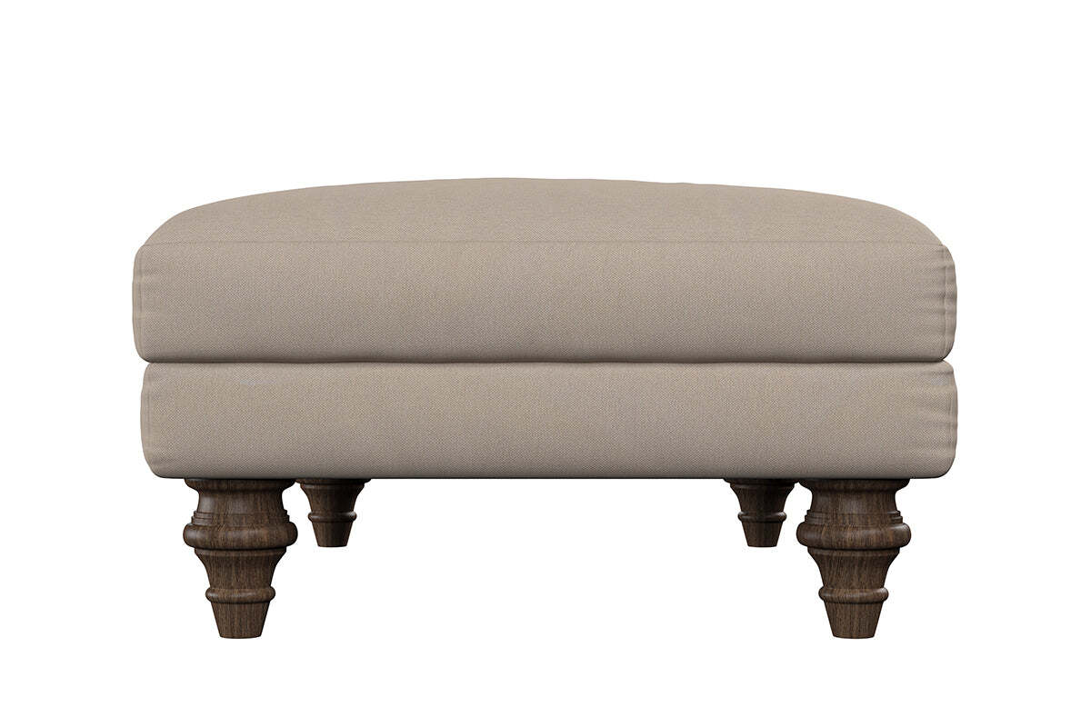 Marri Medium Footstool - Recycled Cotton Mocha