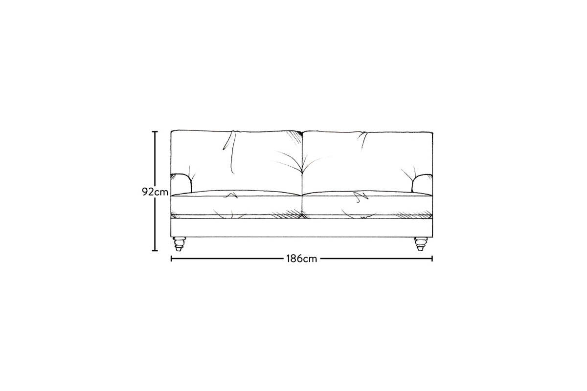Marri Medium Sofa - Recycled Cotton Ochre