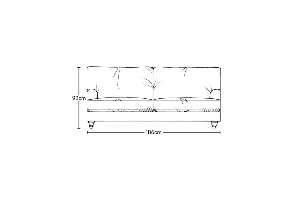 Marri Medium Sofa - Recycled Cotton Seaspray