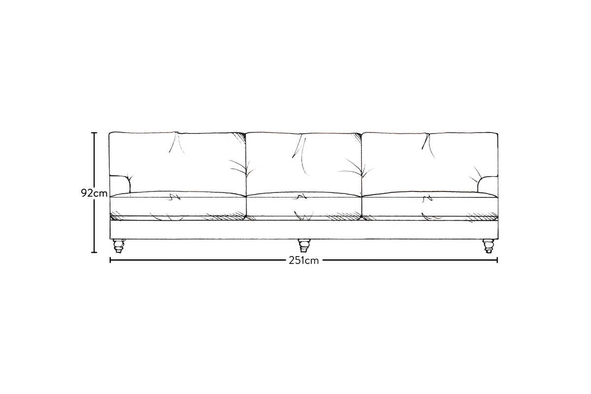 Marri Super Grand Sofa - Brera Linen Chestnut