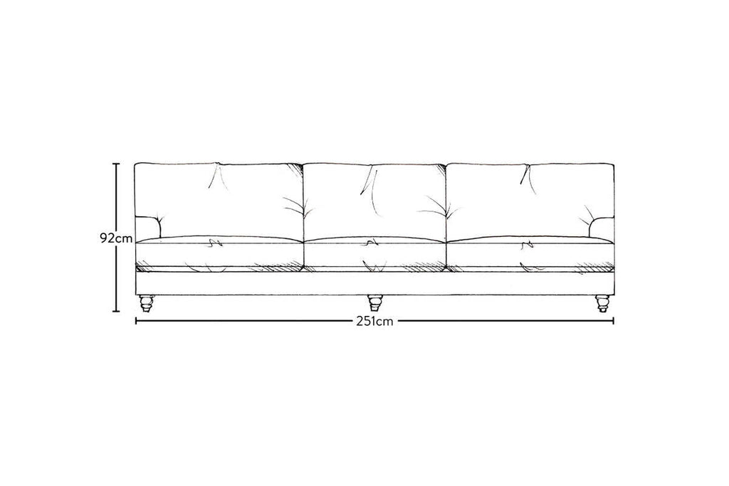Marri Super Grand Sofa - Recycled Cotton Fatigue