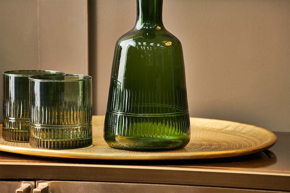 Mila Decanter - Dark Emerald