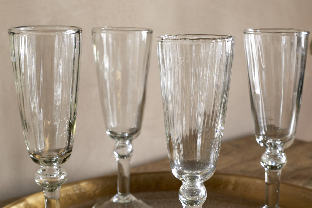 Minati Champagne Flute - Clear (Set of 4)