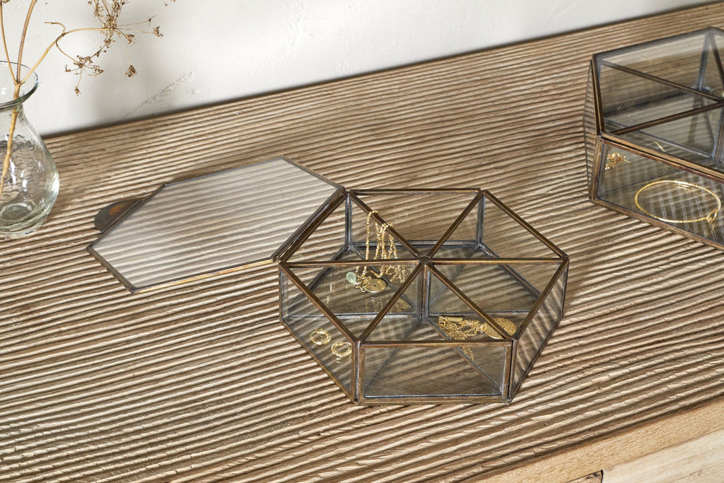 Sitara Jewellery Box - Antique Brass