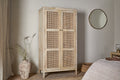 Kanz Mango Wood Wardobe - Natural