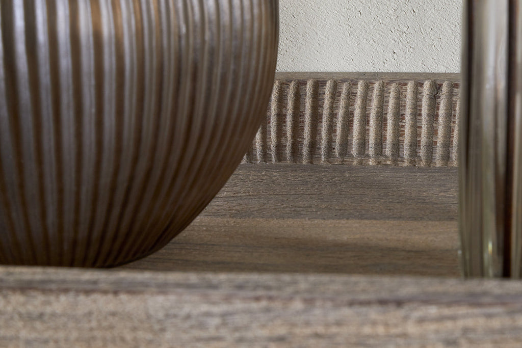 Nisha Reclaimed Wood & Iron Console Table - Natural