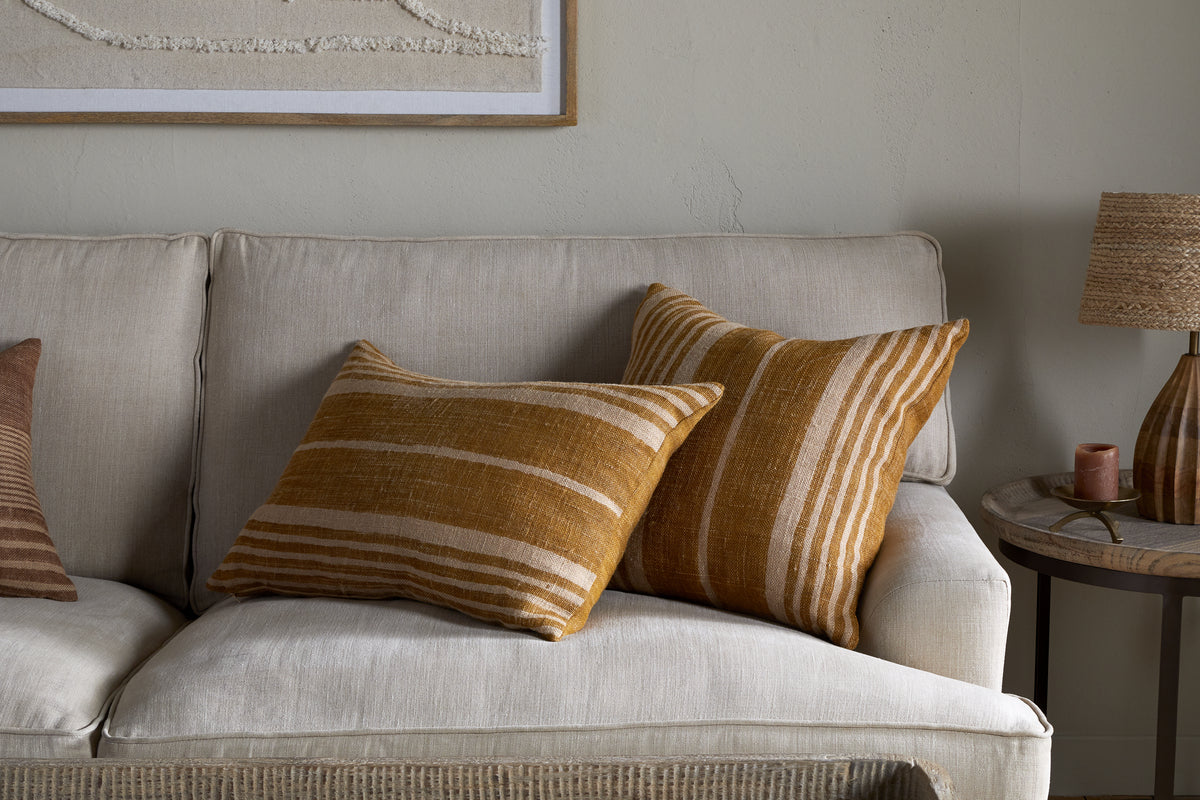Eesha Jute Cushion Cover - Ochre