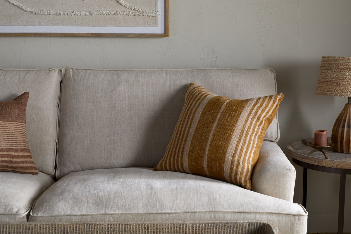 Eesha Jute Cushion Cover - Ochre