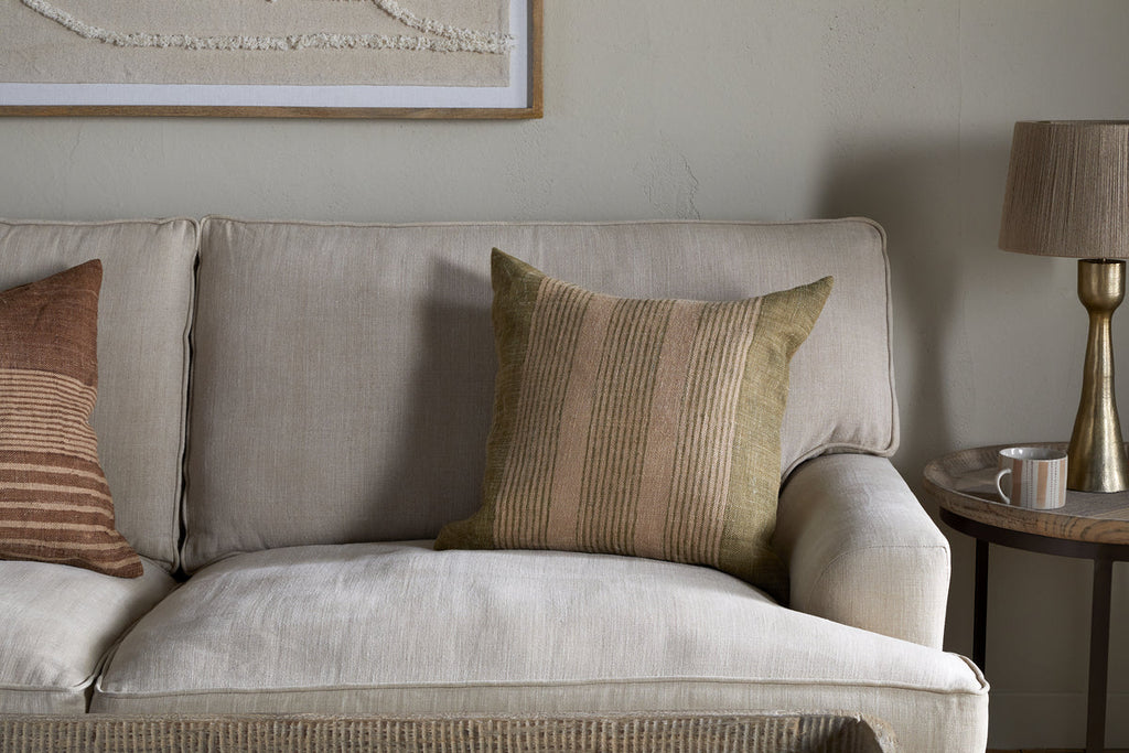 Eesha Jute Cushion Cover - Sage Green