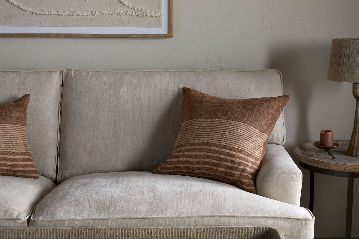 Eesha Jute Cushion Cover - Rust