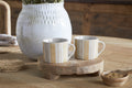 Patthar Mug - Cream & Sand - Small (Set of 2)