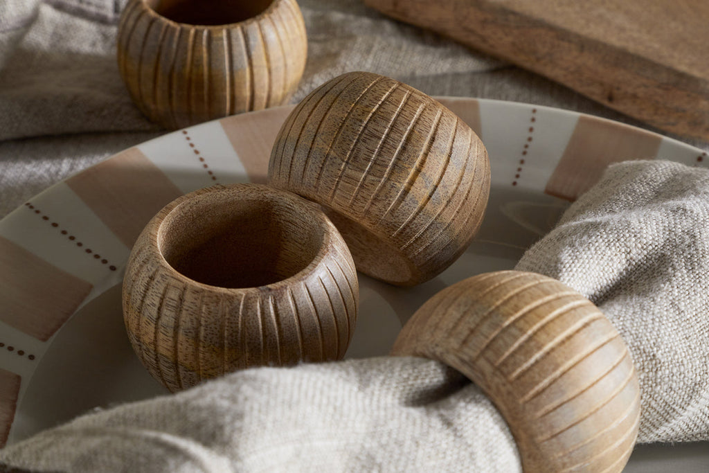 Vivan Napkin Rings - Natural - (Set of 4)