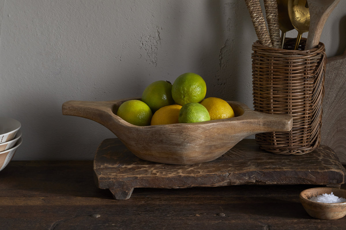 Naashta Handled Serving Bowl - Natural
