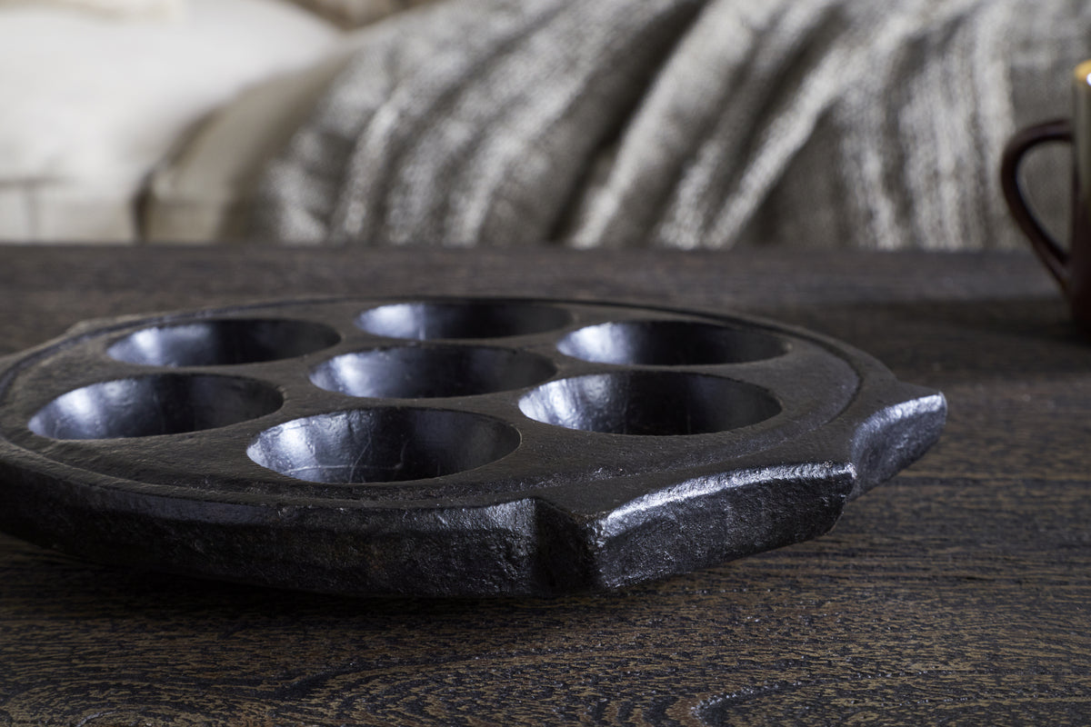 Maji Stone Multi Tealight Holder - Antique Black