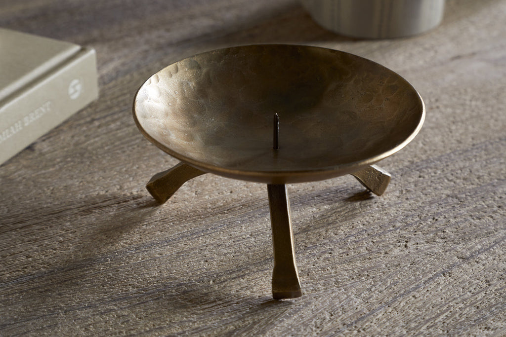 Kalik Candle Holder - Antique Brass - Large
