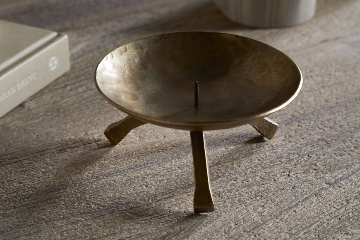 Kalik Candle Holder - Antique Brass - Large