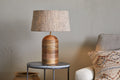 Agua Grooved Table Lamp Base - Natural
