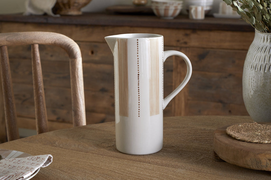 Patthar Jug - Cream & Clay - Large