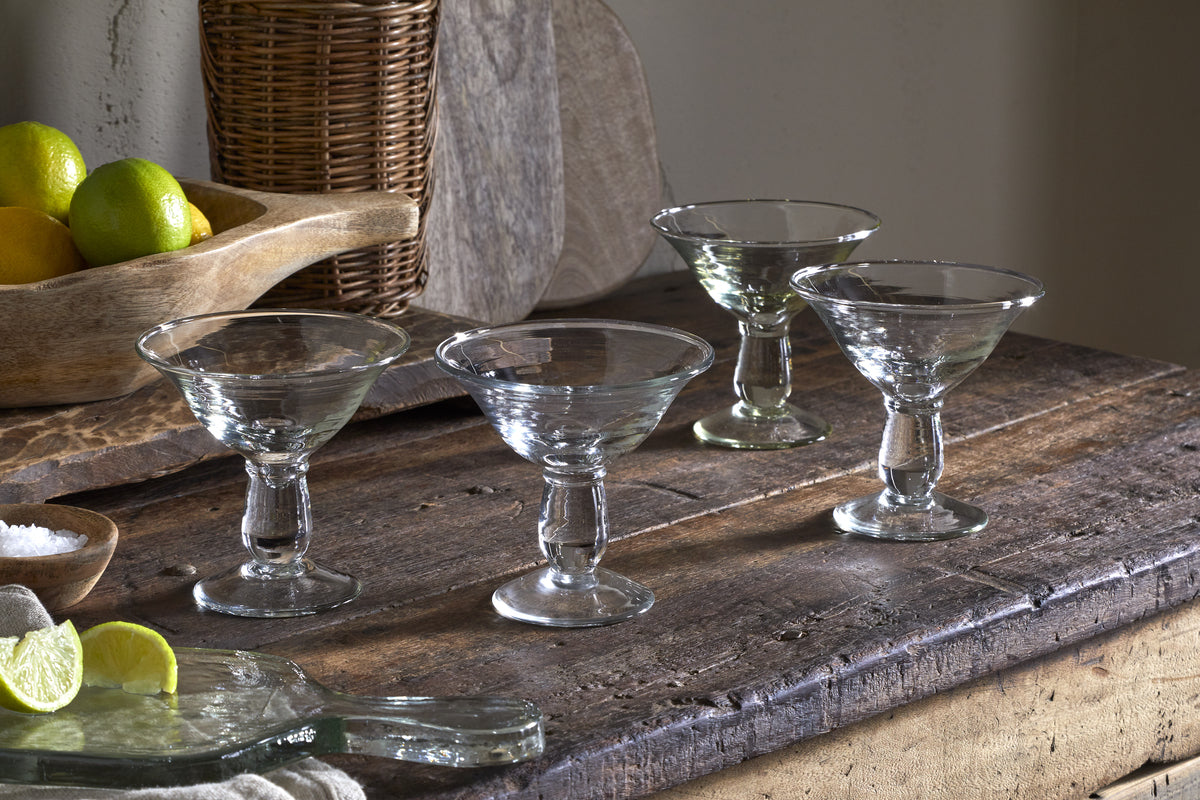Sooraj Champagne Coupe - Clear - (Set of 4)