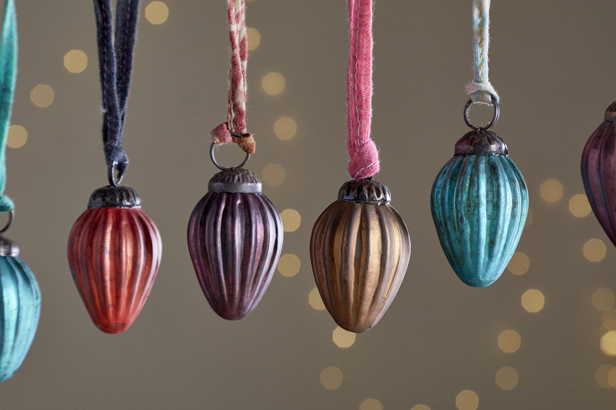 Oko Mini Drop Baubles - Mixed Matt - (Set of 12)