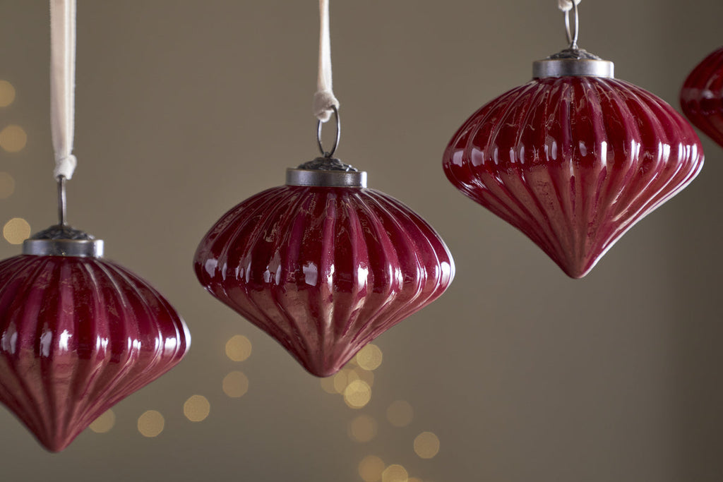 Nagala Baubles - Merlot - (Set of 4)