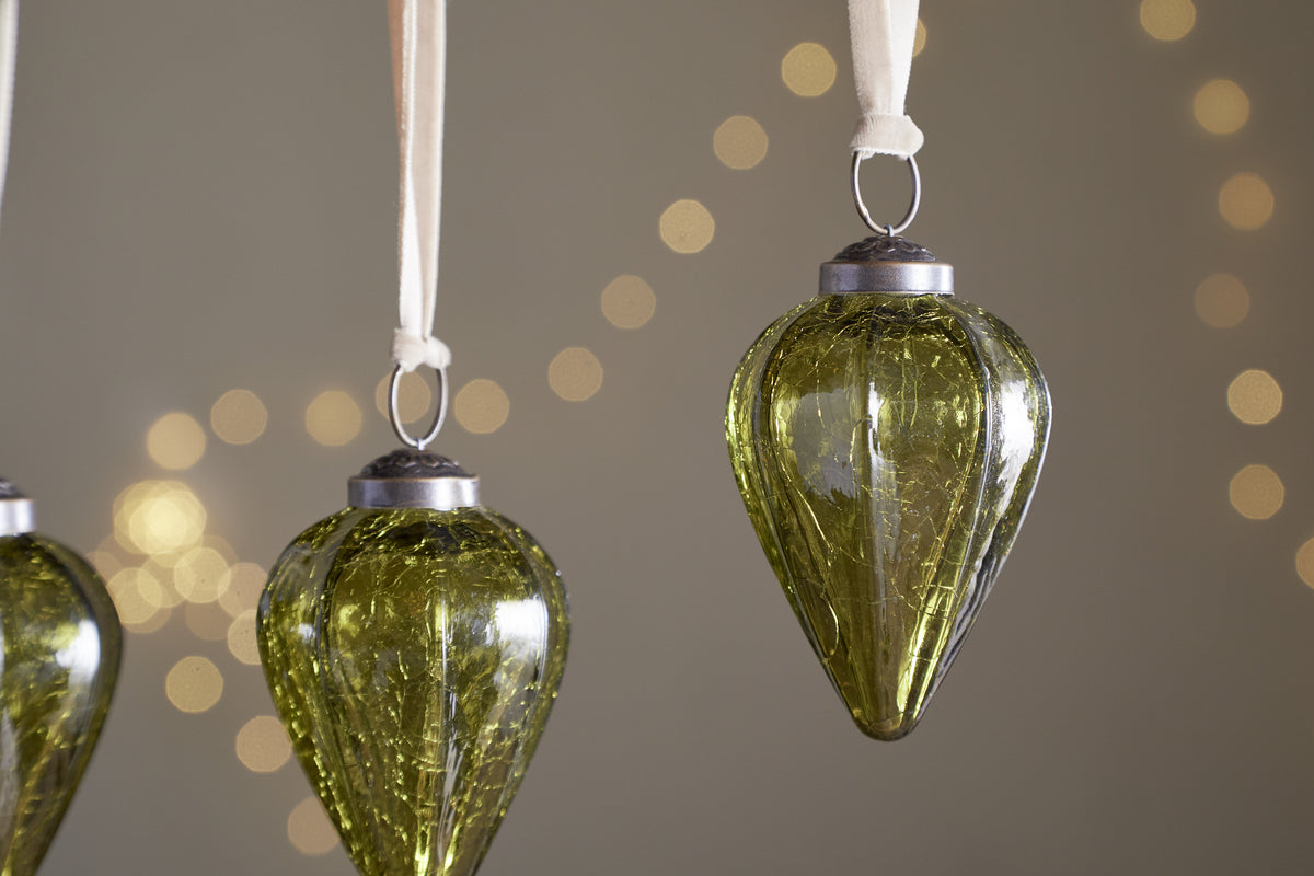 Khela Baubles - Moss - (Set of 4)