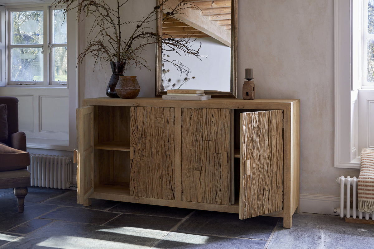 Tamia Reclaimed Wood Cabinet - Natural - Large