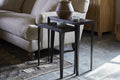 Jagan Cast Metal Nesting Side Tables - Aged Black - (Set of 2)