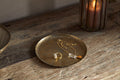 Amai Etched Round Tray - Brass